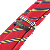 Red Regimental Stripe Tie 7.5cm - Tie Doctor